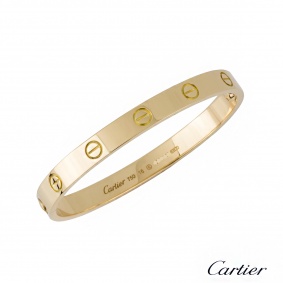 Cartier 18k Yellow Gold Love Bangle Size 16 B60355216